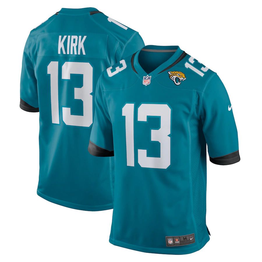 Men Jacksonville Jaguars 13 Christian Kirk Nike Teal Game NFL Jersey